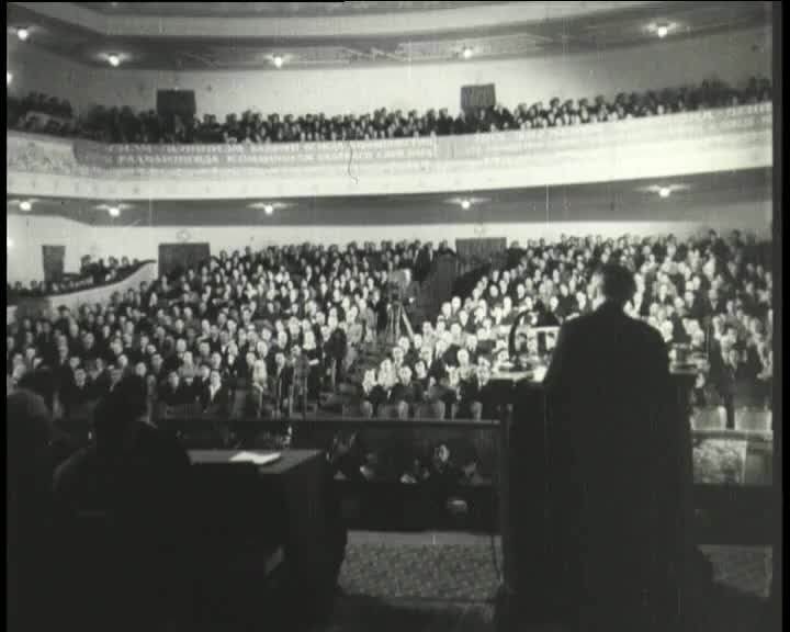 Торжественное собрание. Строительство Ангренской станции газа. Сев хлопчатника. Полевой стан. Чирчикский промышленный завод. Санаторий "Чартак". Соревнование мотоциклистов.